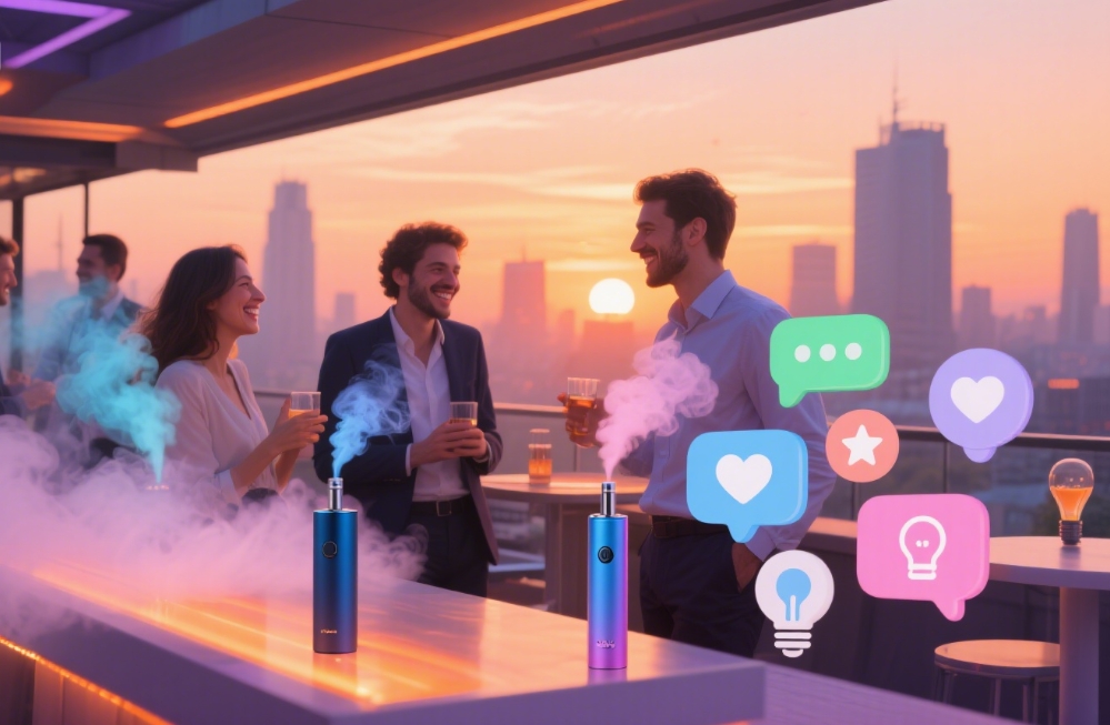 Vapore che Unisce: Come l'E-Cig Diventa un Rompighiaccio Naturale nei Micro-Momenti Sociali